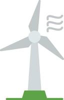 flaches Symbol für Windkraftanlagen vektor