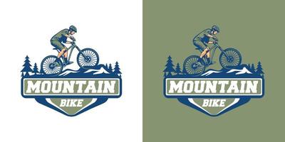 Mountainbike-Logo vektor