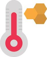 Thermometer flaches Symbol vektor