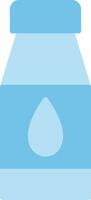 vatten flaskor platt ikon vektor
