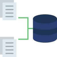 data samling platt ikon vektor