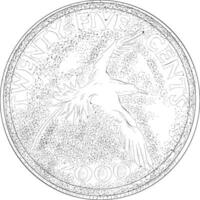 modisch Koreanisch Münze vektor