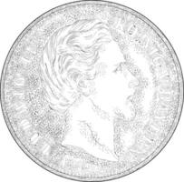 trendig bavaria mynt vektor