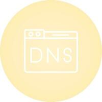 Domain DNS Verwaltung Vektor Symbol