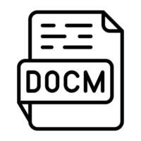 docm vektor ikon