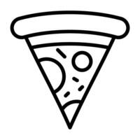 Pizza-Vektor-Symbol vektor