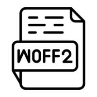 woff2 vektor ikon