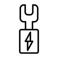 Draht Terminals Vektor Symbol