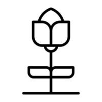 Symbol für Tulpenvektor vektor