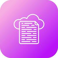 Cloud-Datenvektorsymbol vektor