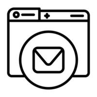 Kontakt Mail Vektor Symbol