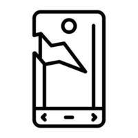 Smartphone-Vektorsymbol vektor