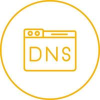 Domain DNS Verwaltung Vektor Symbol