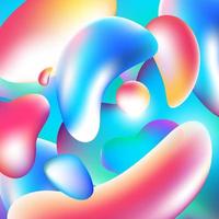 Farbverlauf flüssige Formen abstrakten Hintergrund vektor
