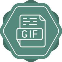 GIF-Vektorsymbol vektor