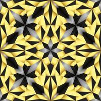 Dies ist eine goldene volumetrische geometrische Textur mit Sternen vektor