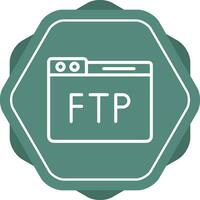 FTP-Vektorsymbol vektor