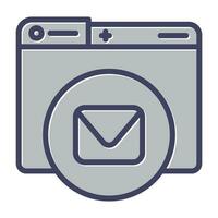 Kontakt Mail Vektor Symbol