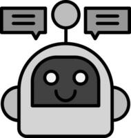 Chatbot-Vektorsymbol vektor