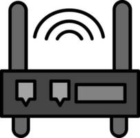 WLAN-Router-Vektorsymbol vektor