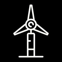 Symbol für Windmühlenvektor vektor