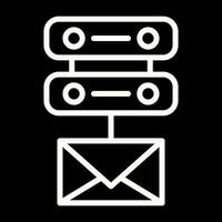 Email Server Vektor Symbol