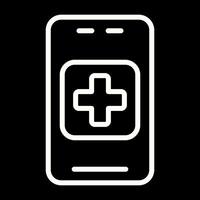 medicinsk app vektor ikon