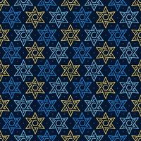 Magen David Stern nahtlos. jüdisches israelisches Symbolmuster für Chanukka vektor