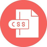 css-Dateivektorsymbol vektor