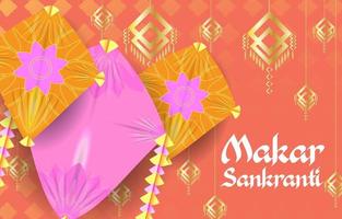 lycklig makar sankranti vektor