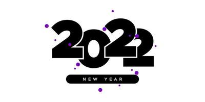 2022 nyårslogotyptextdesign. 2022 nummer designmall. kalender enkel ikon. modern abstrakt banner. vektorgrafik illustartiom isolerad på vit bakgrund vektor