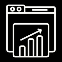 Webseite Statistiken Vektor Symbol