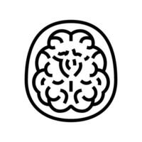 Neuroimaging Neurowissenschaften Neurologie Linie Symbol Vektor Illustration