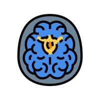 Neuroimaging Neurowissenschaften Neurologie Farbe Symbol Vektor Illustration