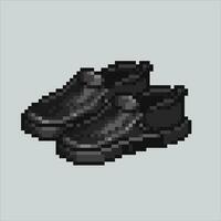 pixel konst illustration läder skor. pixelated formell skor. formell läder skor pixelated för de pixel konst spel och ikon för hemsida och video spel. gammal skola retro. vektor