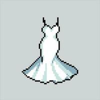 Pixel Kunst Illustration Frau Kleid. pixelig weiblich Kleid. Frau weiblich Mode Kleid pixelig zum das Pixel Kunst Spiel und Symbol zum Webseite und Video Spiel. alt Schule retro. vektor