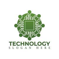 vektor logotyp för företags- identitet, teknologi, bioteknik, internet, systemet, artificiell intelligens och dator. teknologi logotyp design vektor mall.