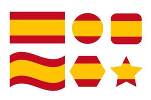 Spanien-Flagge einfache Illustration für Unabhängigkeitstag oder Wahl vektor