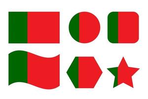 portugal flagga enkel illustration för självständighetsdagen eller valet vektor