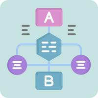 Flussdiagramm-Vektorsymbol vektor