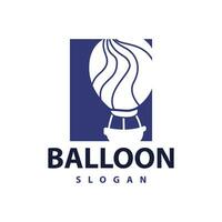 heiß Luft Ballon Logo Prämie kreativ Design bunt Luft Transport Symbol Vorlage einfach Stil vektor