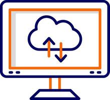 Cloud-Computing-Vektorsymbol vektor