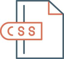 css-Dateivektorsymbol vektor