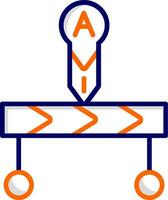 Timeline-Vektorsymbol vektor