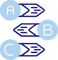 Diagrammlinie gefülltes Symbol vektor