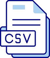 csv Linie gefüllt Symbol vektor