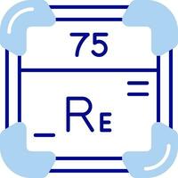 renium linje fylld ikon vektor