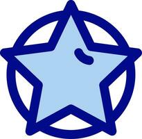 Star Linie gefüllt Symbol vektor