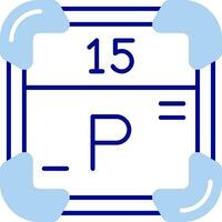 Phosphor Linie gefüllt Symbol vektor