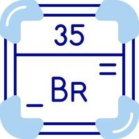 Brom Linie gefüllt Symbol vektor